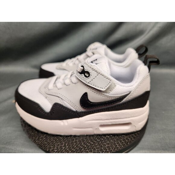 Nike Boys Air Max 1 Easyon (PS) Sneakers White Black Size 13c NEW NO BOX! - Picture 5 of 11
